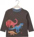 Bild 1 von ALANA Langarmshirt Pro Climate mit Dino-Motiv, grau, Gr. 92