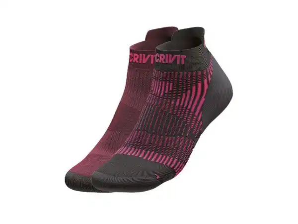 Bild 2 von CRIVIT Damen Laufsocken, 2 Paar, mit SmartStep-Fußbett