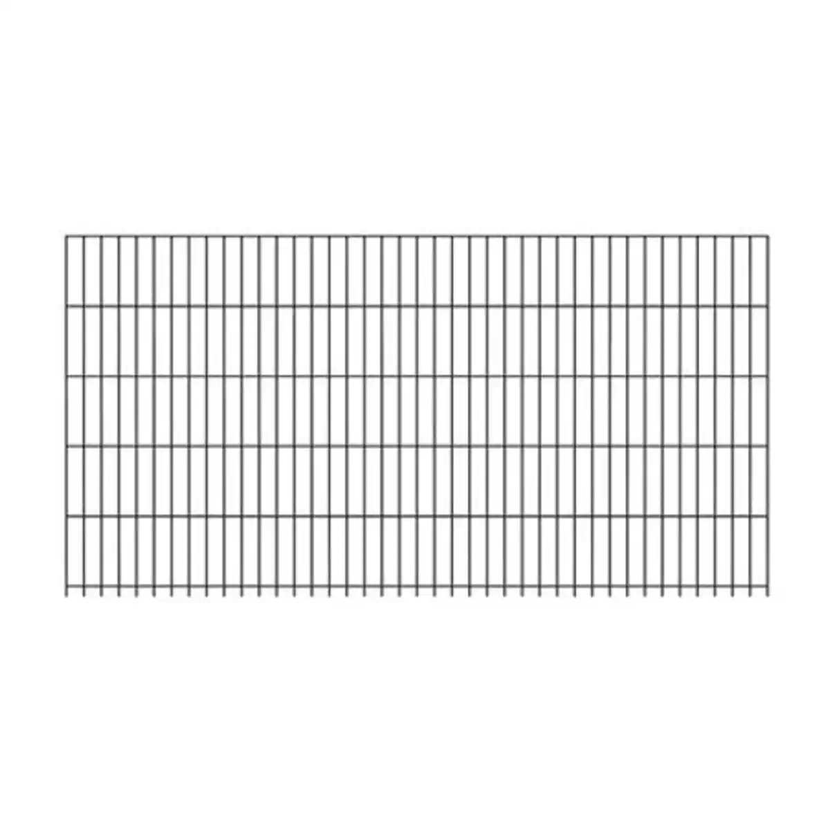 Bild 1 von Alberts Doppelstab-Gittermatte 2 m 100 hoch cm Typ 6/5/6 anthrazit