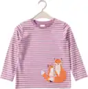 Bild 1 von ALANA Langarmshirt mit Fuchs-Applikation, lila, Gr. 98