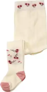 ALANA Strumpfhose mit Blumen-Motiv, beige, Gr. 74/80