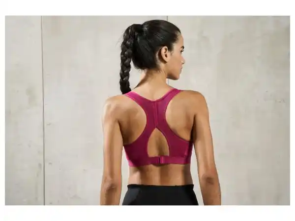 Bild 4 von CRIVIT Damen Sportbustier, High-Level, mit Mesh-Einsätze