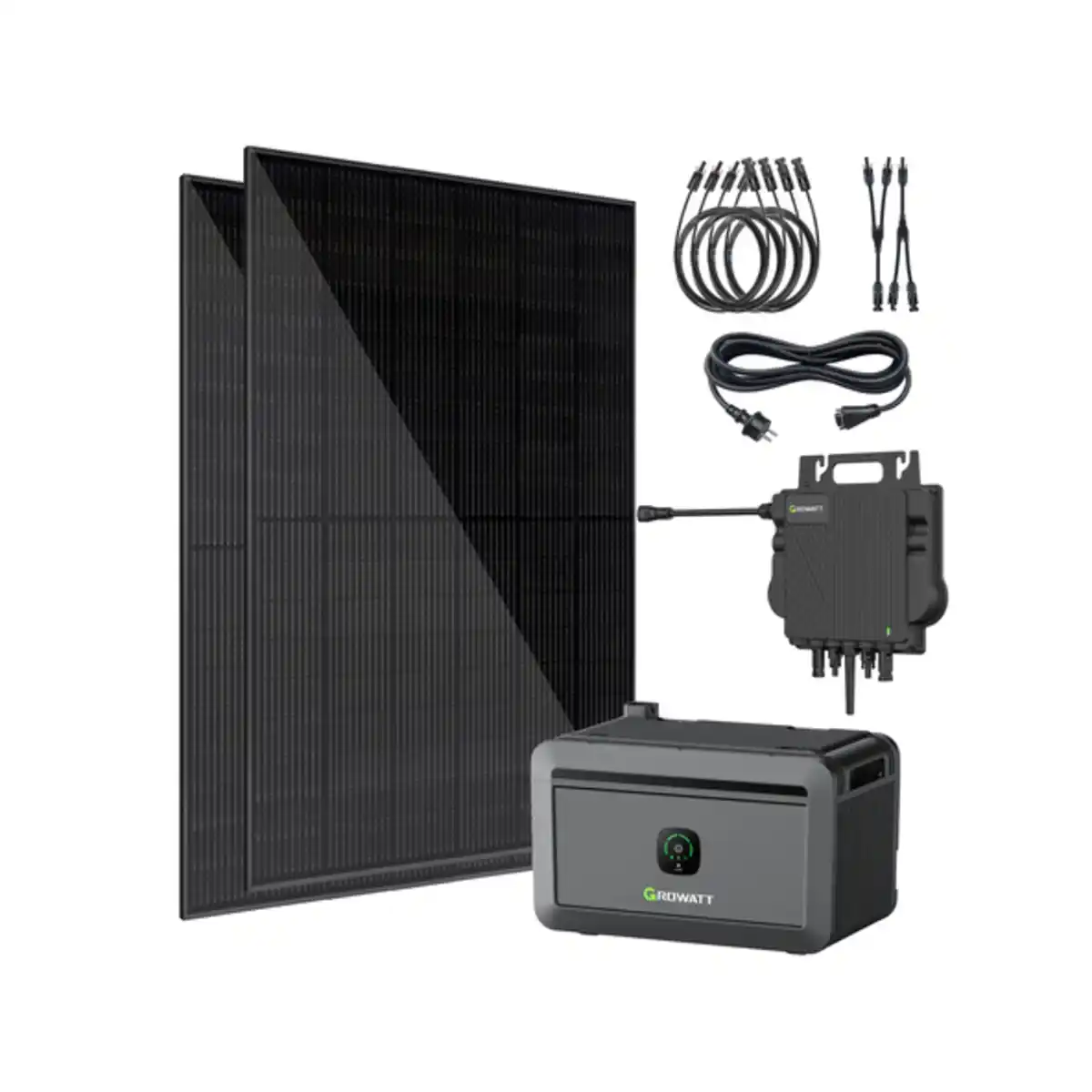 Bild 1 von Bifaziales Balkonkraftwerk 860W / 800 W inkl. 2.048 Wh Batteriespeicher