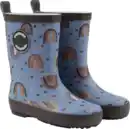 Bild 1 von Mikk-Line Gummistiefel mit Regenbogen-Muster, blau, Gr. 28/29