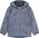 Bild 1 von Mikk-Line Softshelljacke mit Regenbogen-Muster, blau, Gr. 122/128