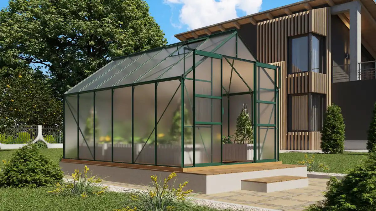 Bild 1 von Vitavia Gewächshaus Mars 9900 254 x 379 cm 4 mm Hohlkammerplatten