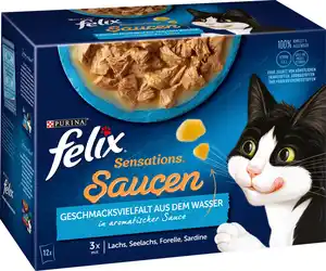 Felix Sensations Saucen Geschmacksvielfalt aus dem Wasser 12 x 85g