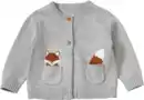 Bild 1 von ALANA Strickjacke mit Fuchs-Stickerei, grau, Gr. 86