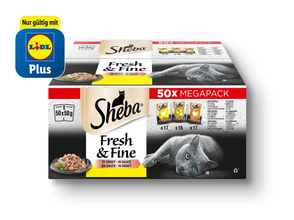 Bild 1 von Sheba Mulitpack Fresh & Fine in Sauce