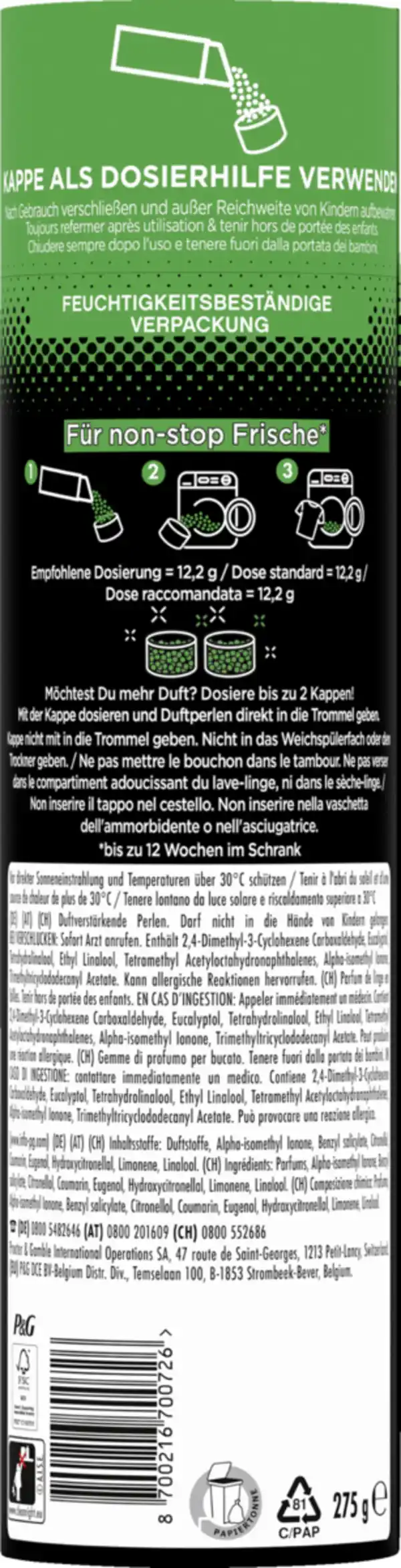 Bild 2 von Lenor Wäscheparfüm Unstoppables Duft von Ariel, 275 g