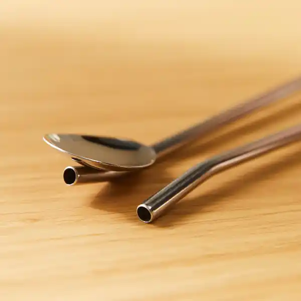 Bild 3 von Langstiel-Löffel mit Strohhalm, 6er-Set