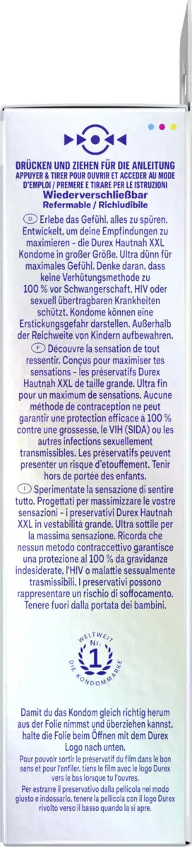 Bild 2 von Durex Hautnah XXL Kondome