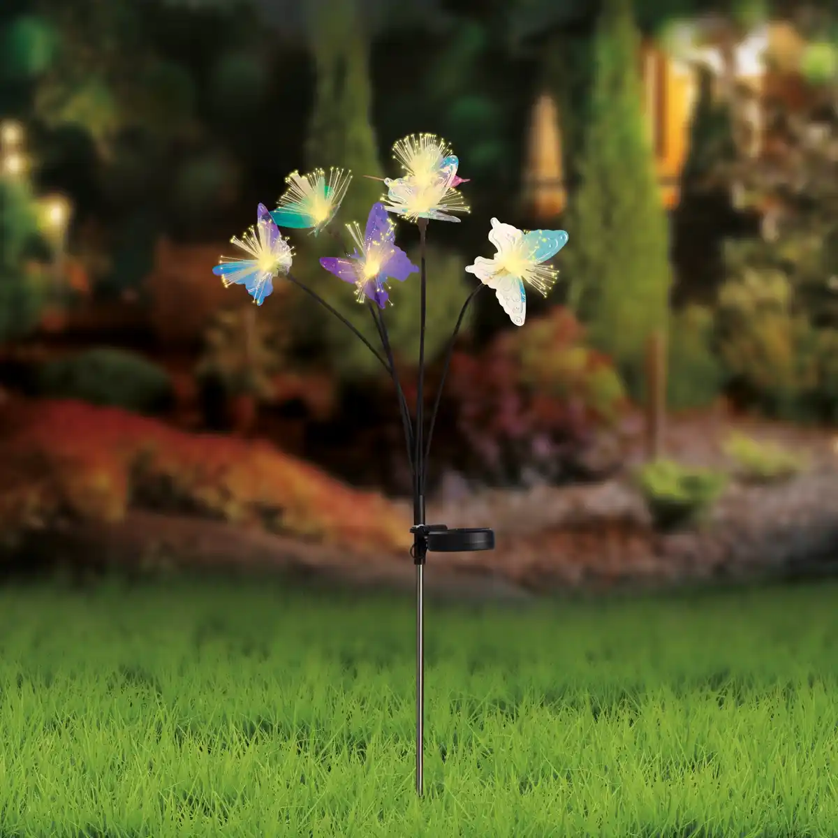 Bild 1 von Solarstab mit Schmetterling, Höhe ca. 74cm