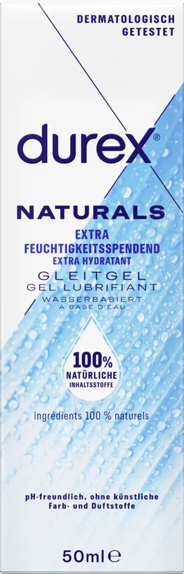 Bild 1 von Durex Naturals Gleitgel Extra Feuchtigkeitsspendend, 50 ml