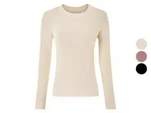 esmara® Damen Pullover, in modischer Ripp-Qualität