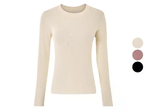 Bild 1 von esmara® Damen Pullover, in modischer Ripp-Qualität