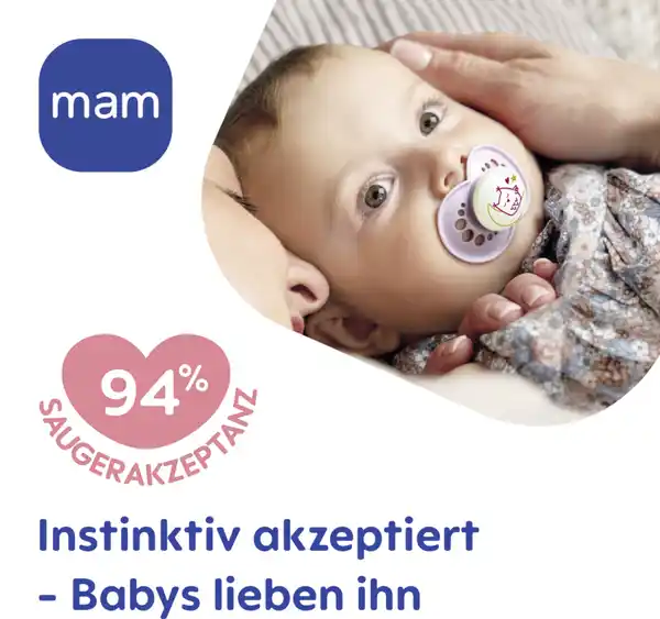 Bild 4 von MAM Schnuller Original Night, Silikon, 16+ M., Reh/Eule