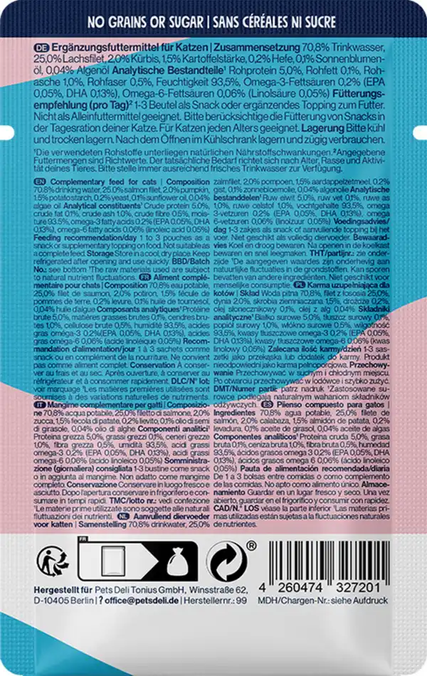 Bild 2 von Pets Deli Functional Suppe Beauty Lachs mit Kürbis, 40 g