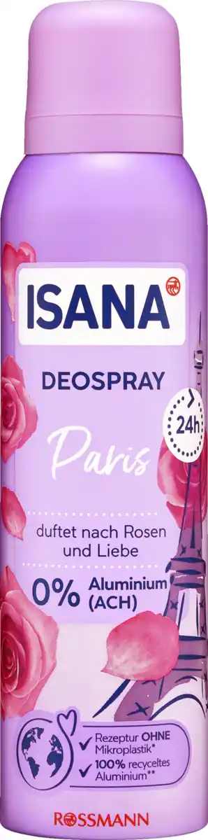Bild 1 von ISANA Deospray Paris, 150 ml