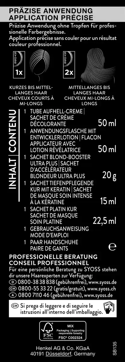 Bild 3 von Syoss Aufhellung 13_5 Platin Aufheller