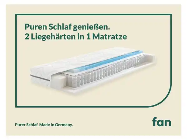 Bild 2 von f.a.n. 7-Zonen-Gelart-Tonnentaschenfederkern-Matratze Solina Top T