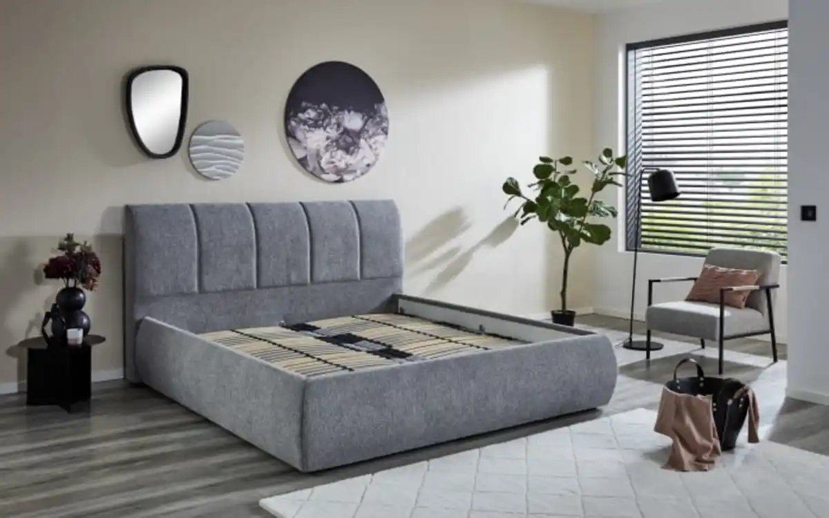 Bild 4 von Polsterbett PB130 Vail, silber, 180 x 200 cm