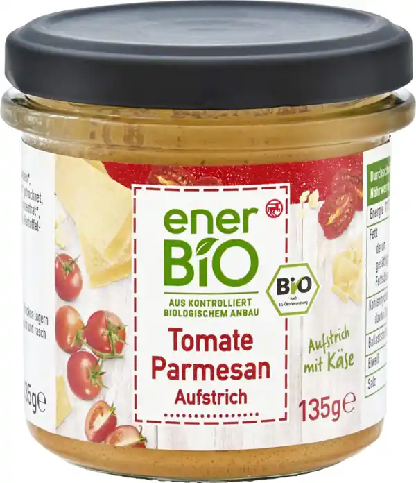 Bild 1 von enerBiO Tomate Parmesan Aufstrich, 135 g