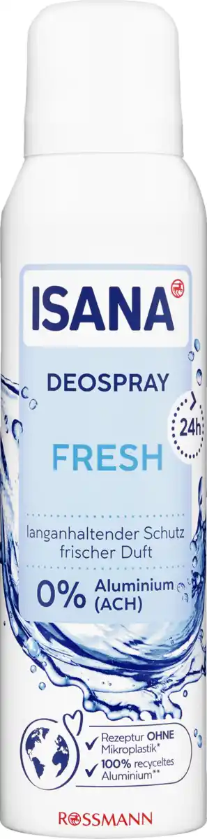 Bild 1 von ISANA Deospray Fresh, 150 ml