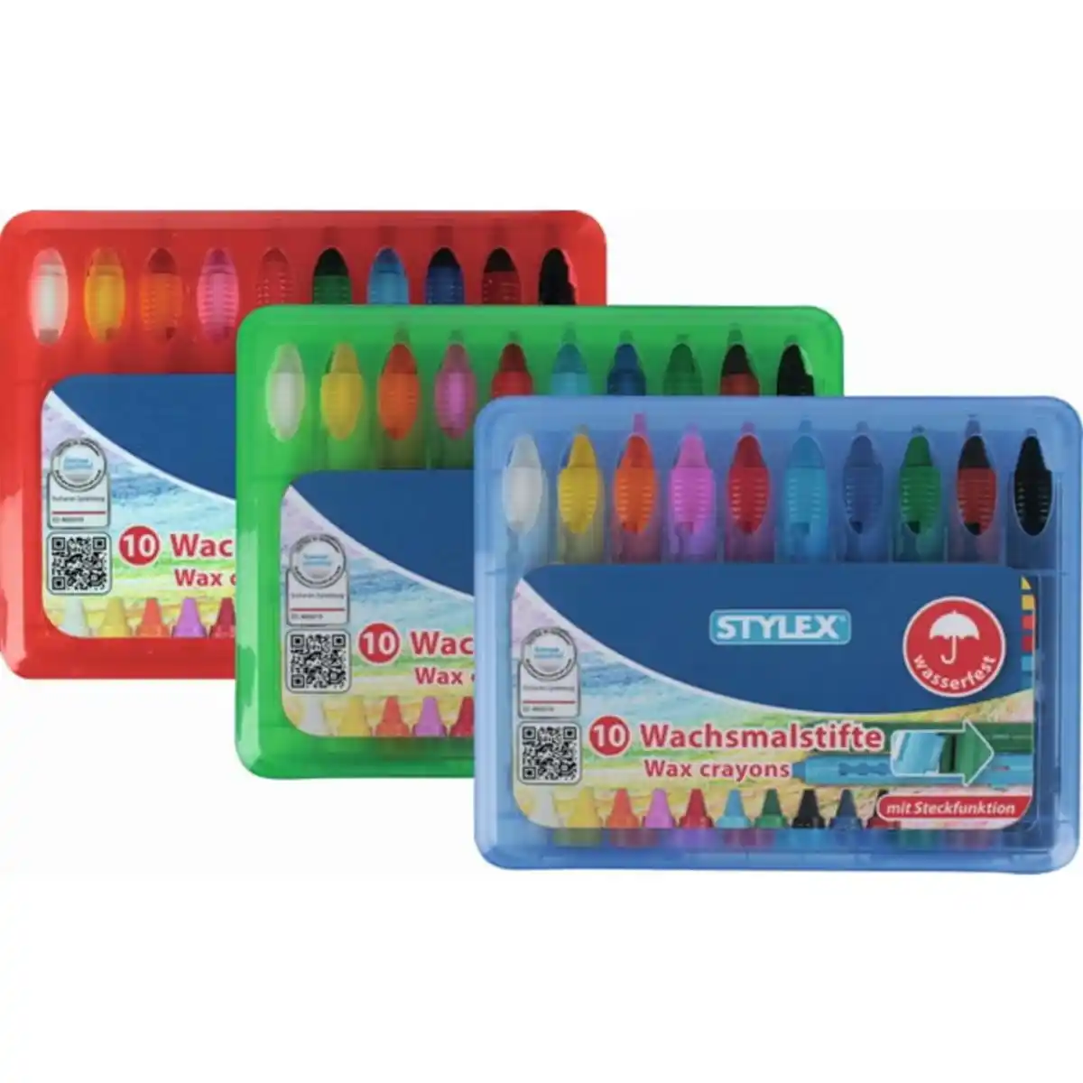 Bild 1 von Stylex - Wachsmalstifte im 10er Etui - 1 St&#252;ck