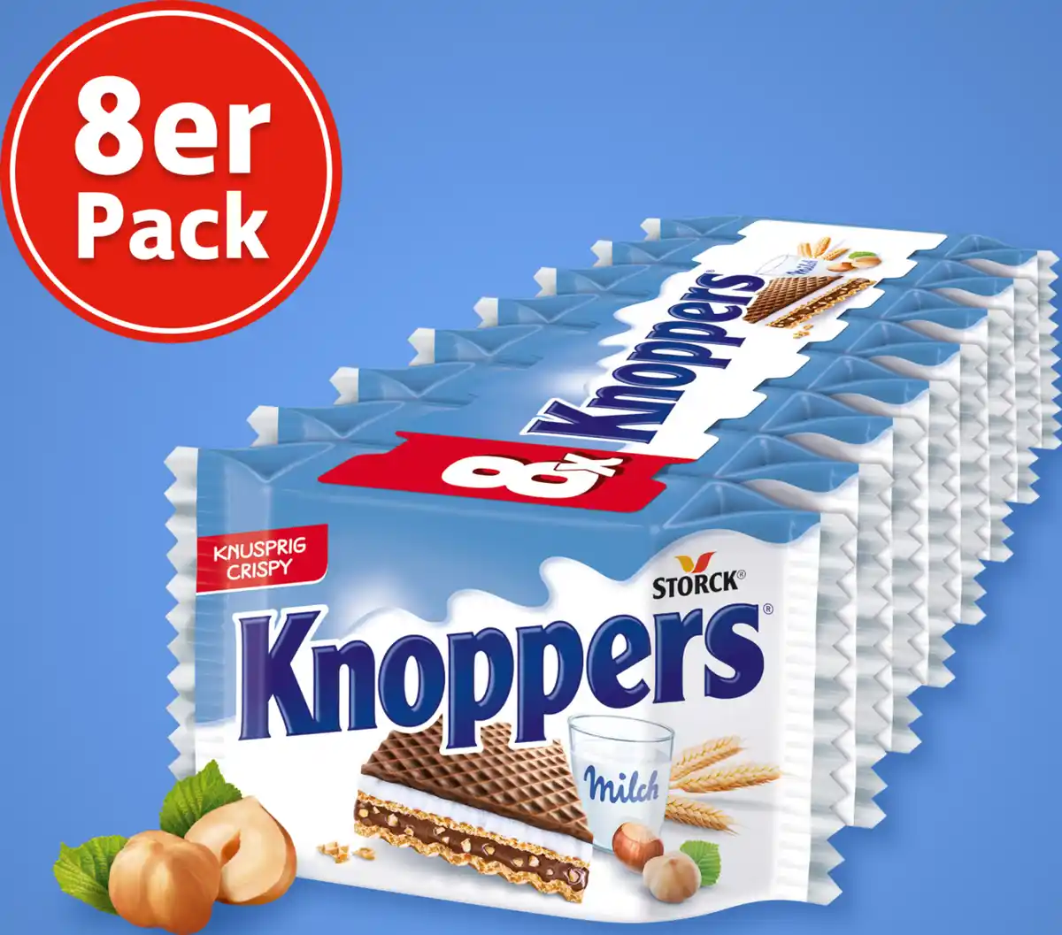 Bild 2 von Storck Knoppers Waffelschnitte 8er Pack, 200 g