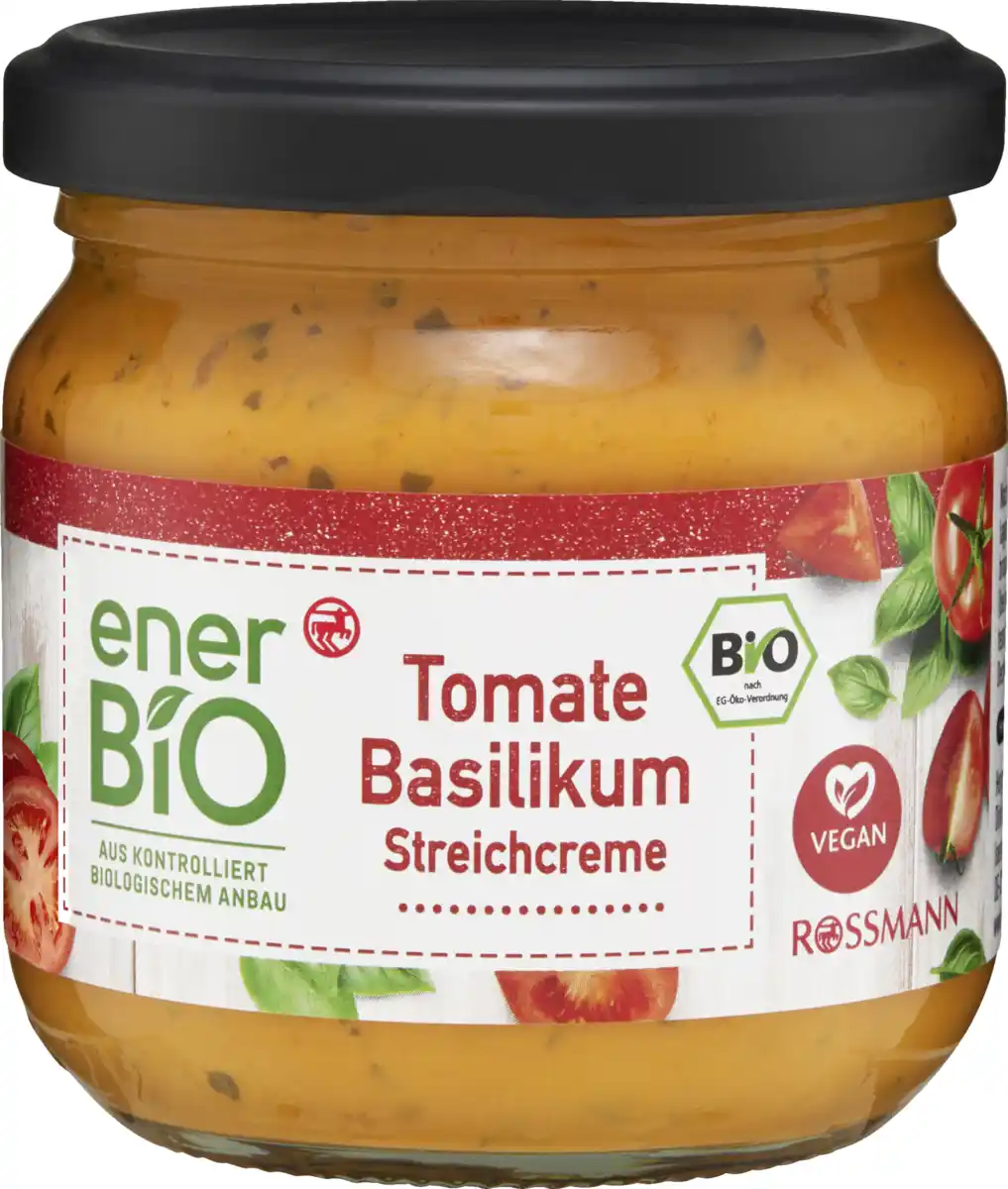 Bild 1 von enerBiO Tomate Basilikum Streichcreme, 180 g