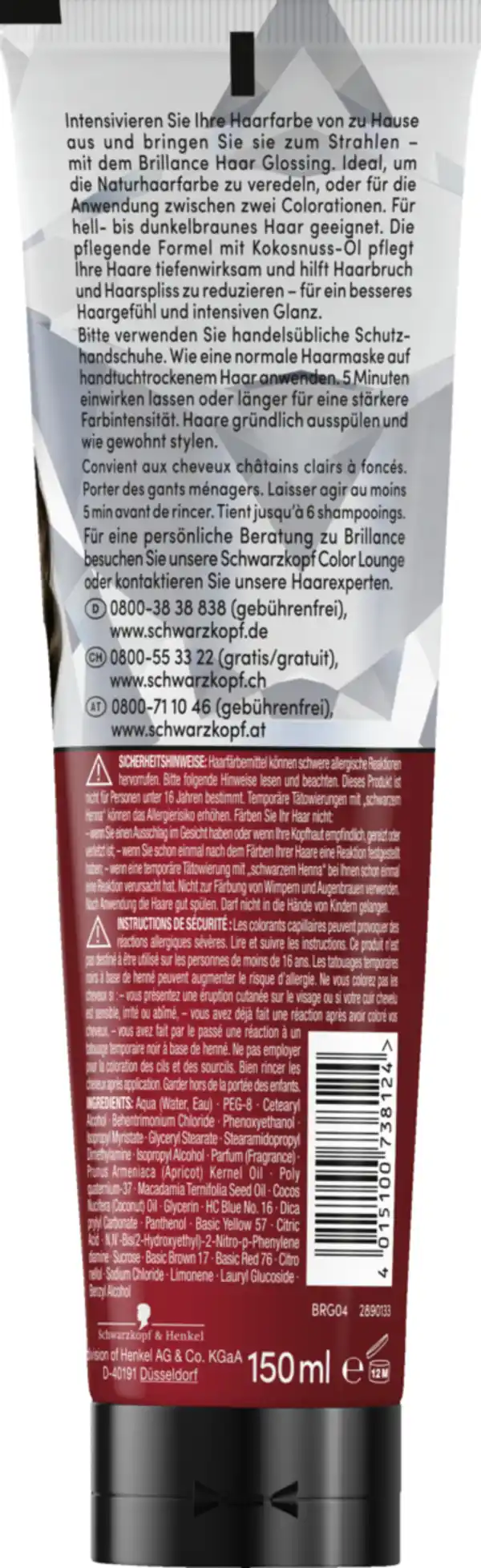 Bild 2 von Brillance Haar Glossing Schoko Braun, 150 ml