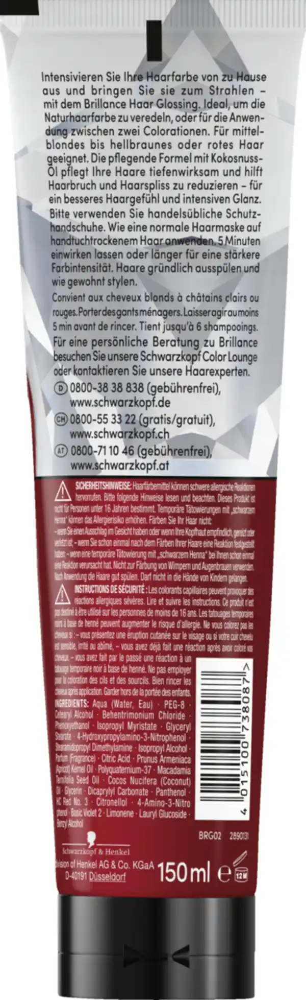 Bild 2 von Brillance Haar Glossing Intensives Rot, 150 ml