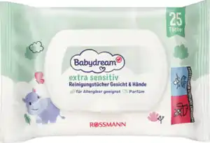 Babydream Extra sensitive Reinigungstücher Gesicht & Hände