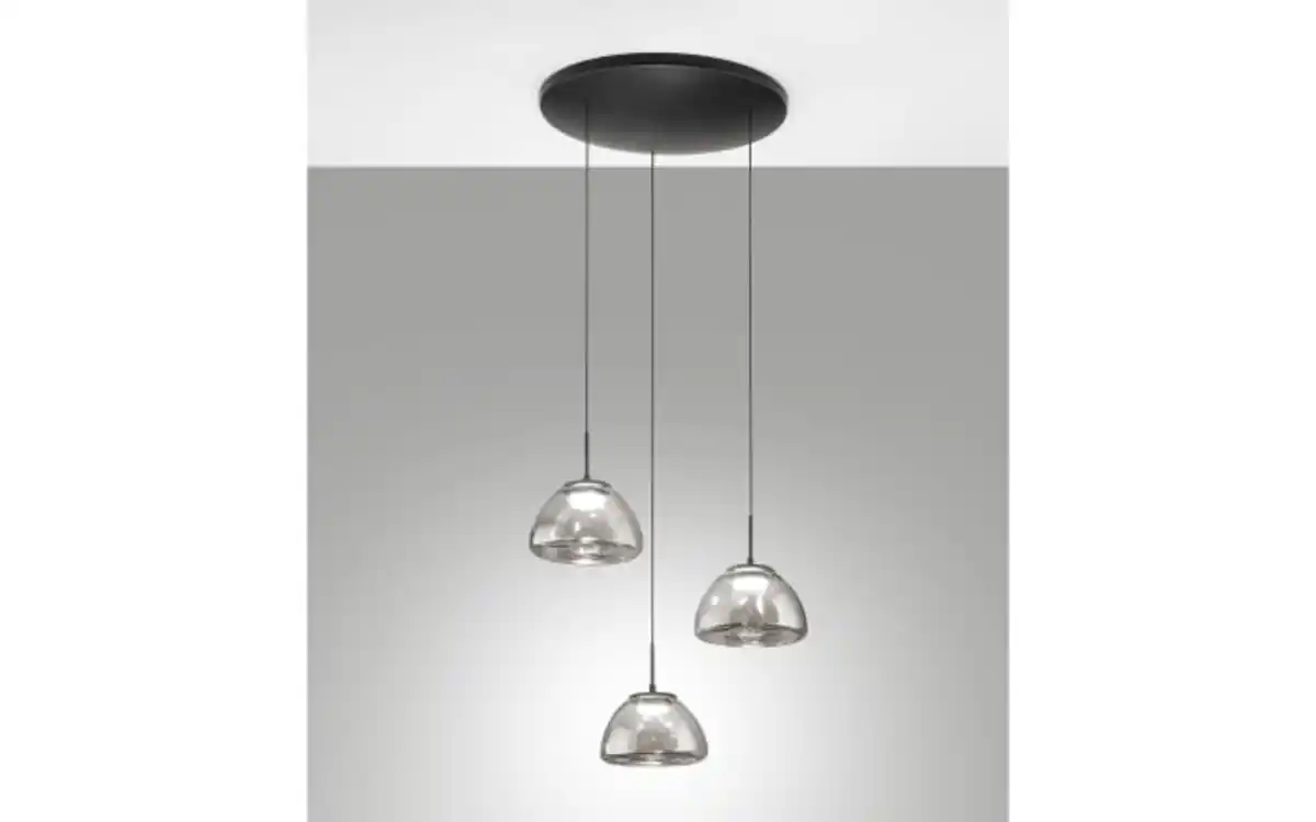 Bild 2 von LED-Pendelleuchte Lucille, grau, 3-flammig, inkl. CCT Funktion