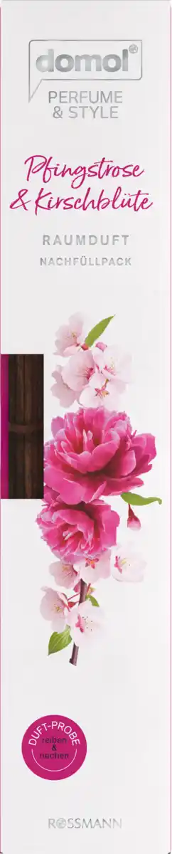Bild 1 von domol Raumduft Pfingstrose & Kirschblüte Nachfüllpack, 90 ml