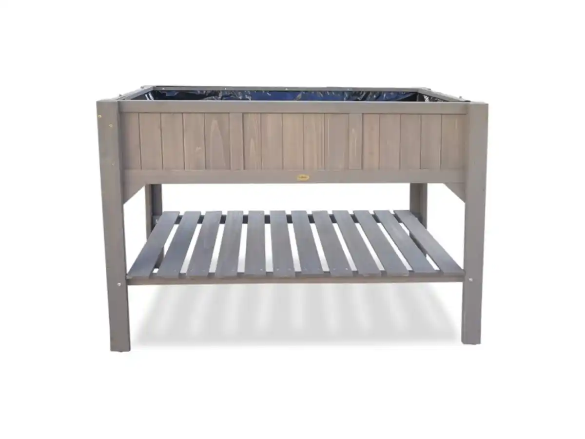 Bild 3 von HABAU Hochbeet mit Ablage, inkl. Pflanzfolie, 117 x 90 x 59 cm, stabile Holzkonstruktion