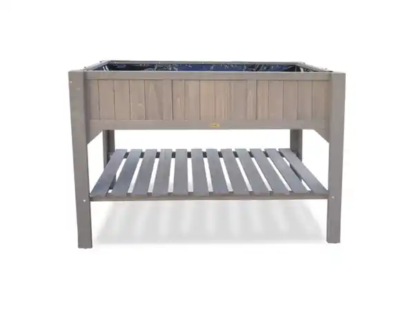 Bild 3 von HABAU Hochbeet mit Ablage, inkl. Pflanzfolie, 117 x 90 x 59 cm, stabile Holzkonstruktion