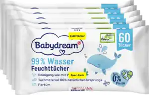 Babydream Feuchttücher mit 99% Wasser Spar-Pack