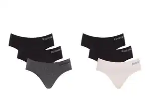 Damen Slips, 3 Stück, mit elastischen Reebok Markenbund