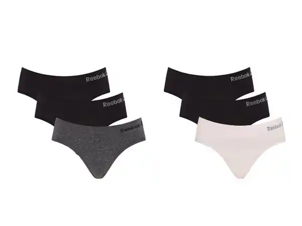 Bild 1 von Damen Slips, 3 Stück, mit elastischen Reebok Markenbund