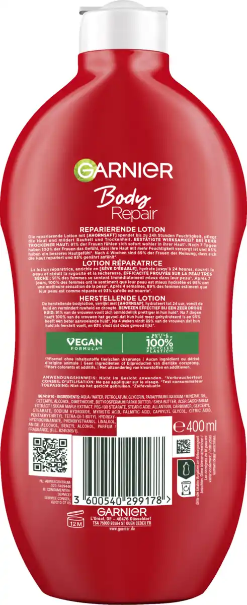 Bild 2 von Garnier Body Bodylotion Reparierend Sehr Trockene & Raue Haut, 400 ml