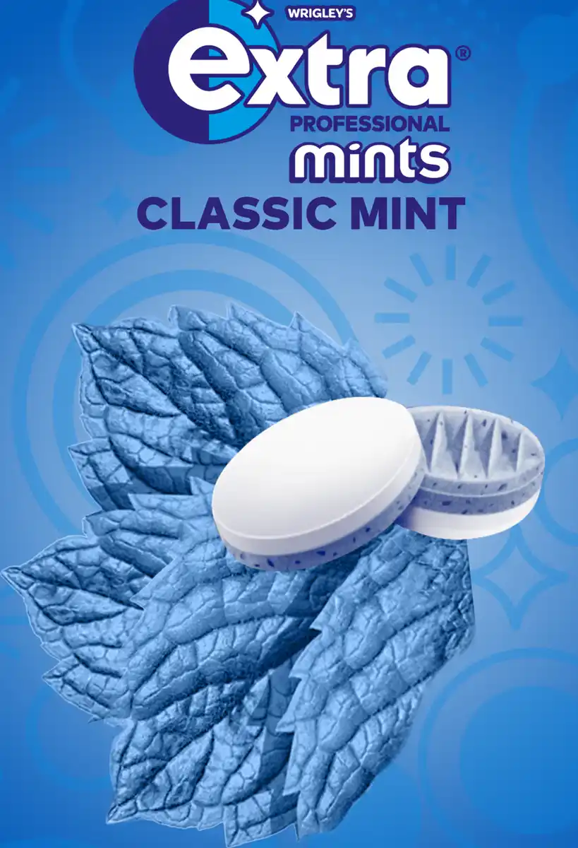 Bild 2 von Wrigley`s Mints Classic, zuckerfrei & erfrischend, 77 g