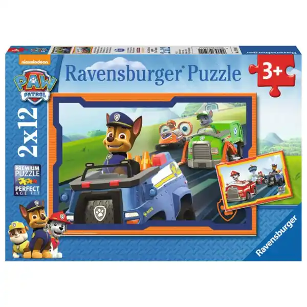 Bild 1 von Puzzle-Box - Paw Patrol - Im Einsatz - 2x 12 Teile