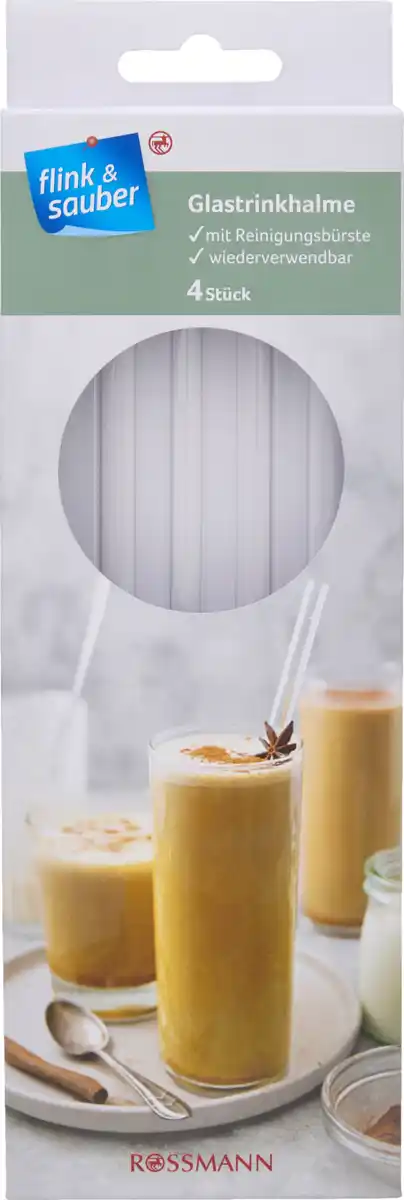 Bild 1 von flink & sauber Glastrinkhalme