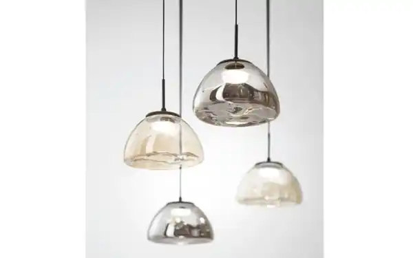 Bild 3 von LED-Pendelleuchte Lucille, cognac, 4-flammig, inkl. CCT Funktion