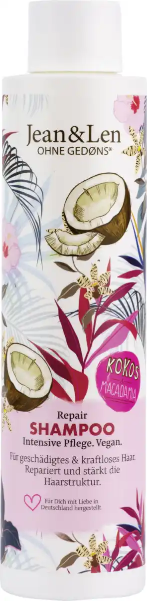 Bild 1 von Jean&Len Repair Shampoo Kokosöl & Macadamia, 300 ml