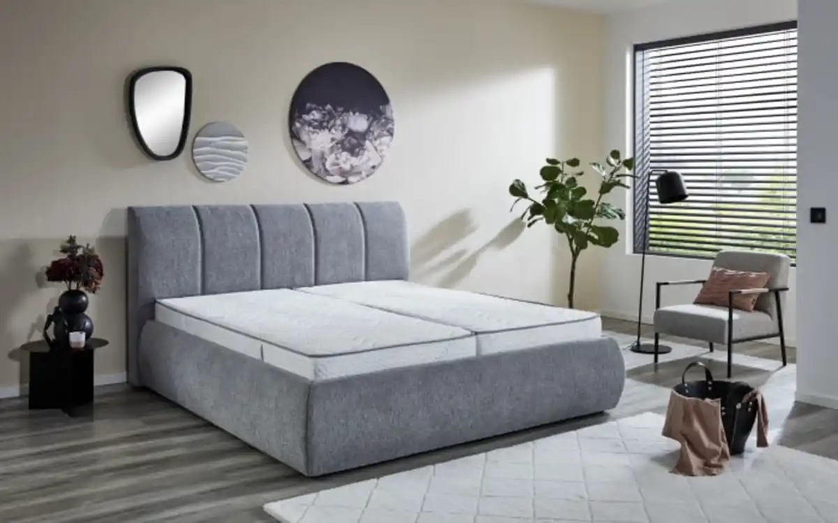 Bild 2 von Polsterbett PB130 Vail, silber, 180 x 200 cm