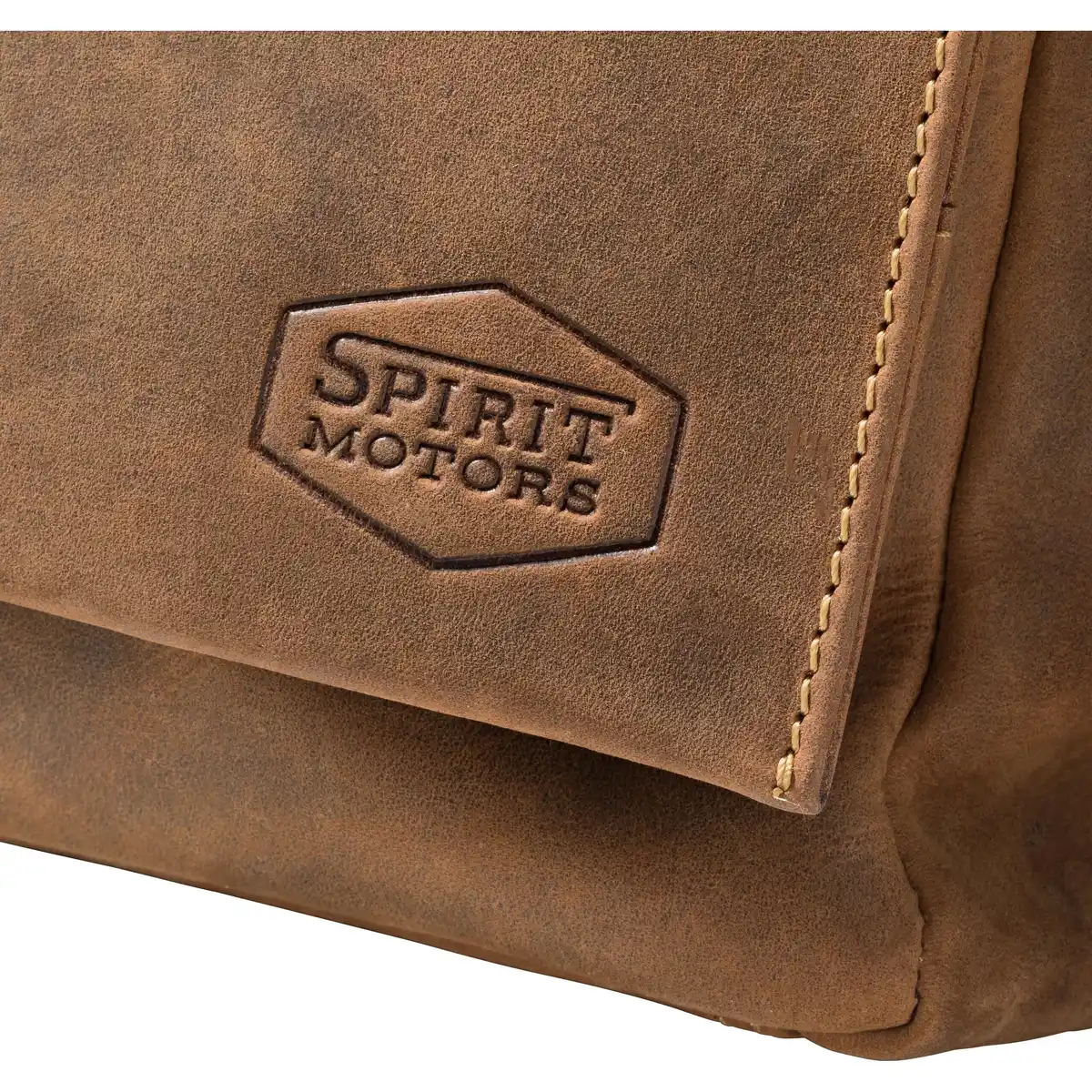Bild 4 von Spirit Motors Vintage Leder Umhängetasche Big 8 Liter braun