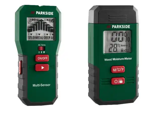 Bild 1 von PARKSIDE® Multifunktionsdetektor / Feuchtigkeitsmessgerät »PMSHM2 A3«, inkl. Batterien